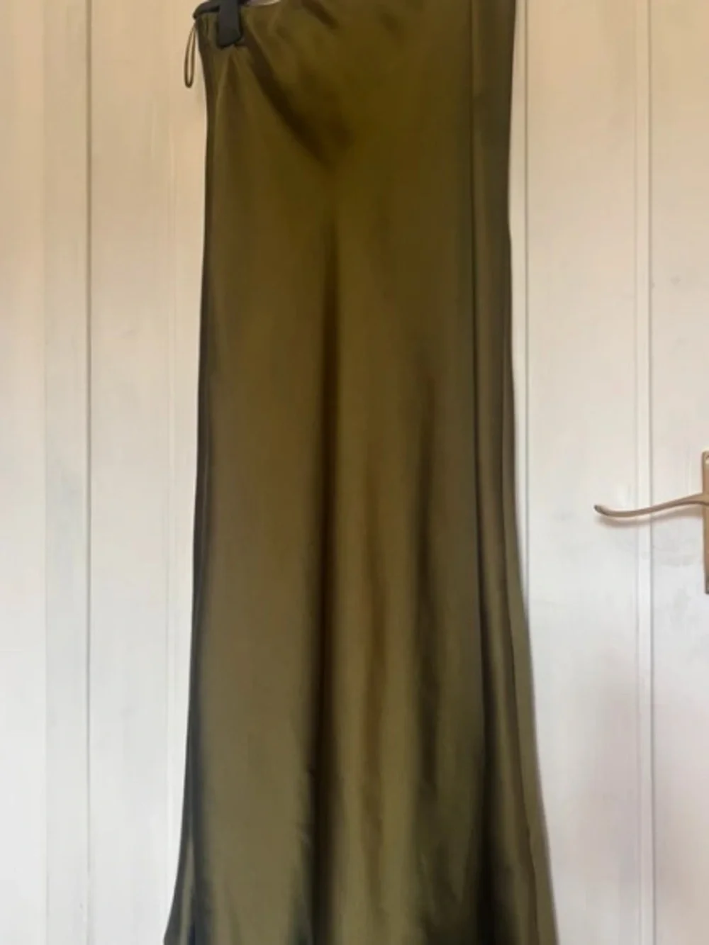 next Olive Green Satin Maxi Slip Skirt